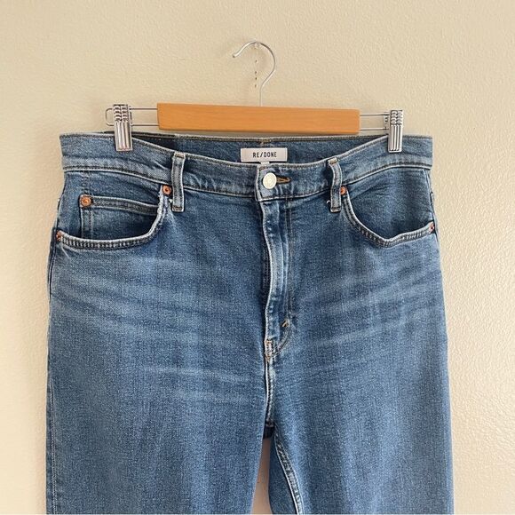 RE DONE 70's Straight Jeans Worn In Saf 30 - Picture 9 of 14